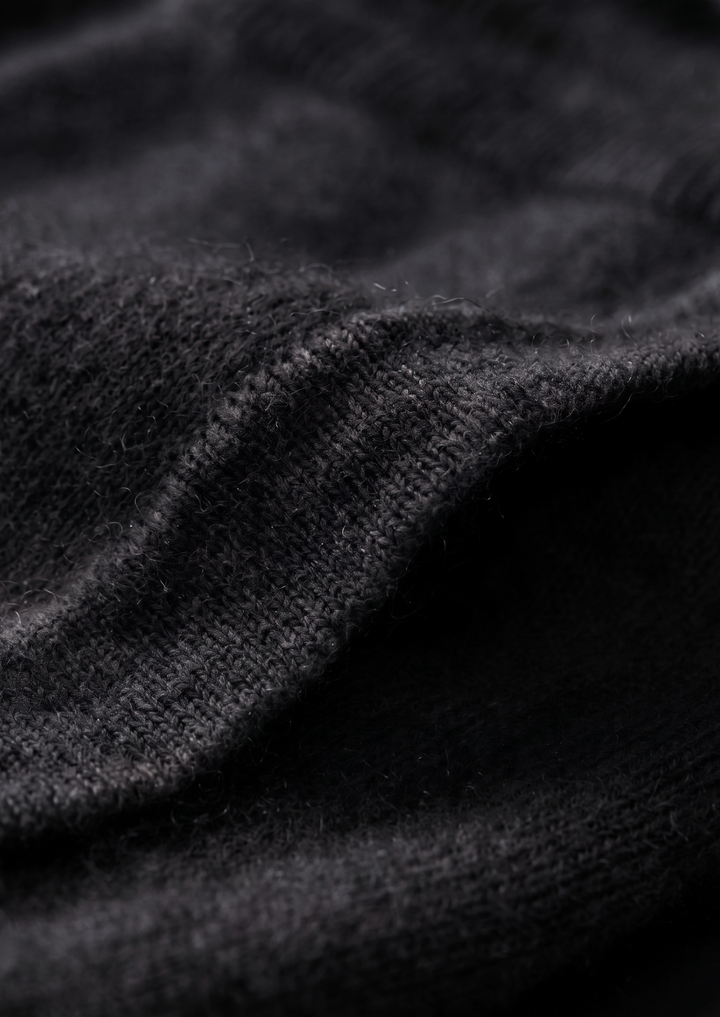 Set Luzzo in pura lana merino extra-fine nera