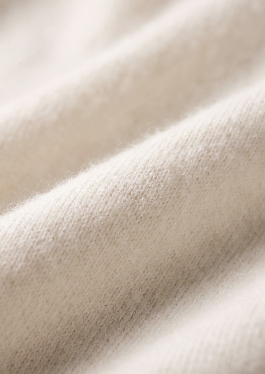Set Luzzo in Pura Lana Merino Extra-Fine Bianco Crema