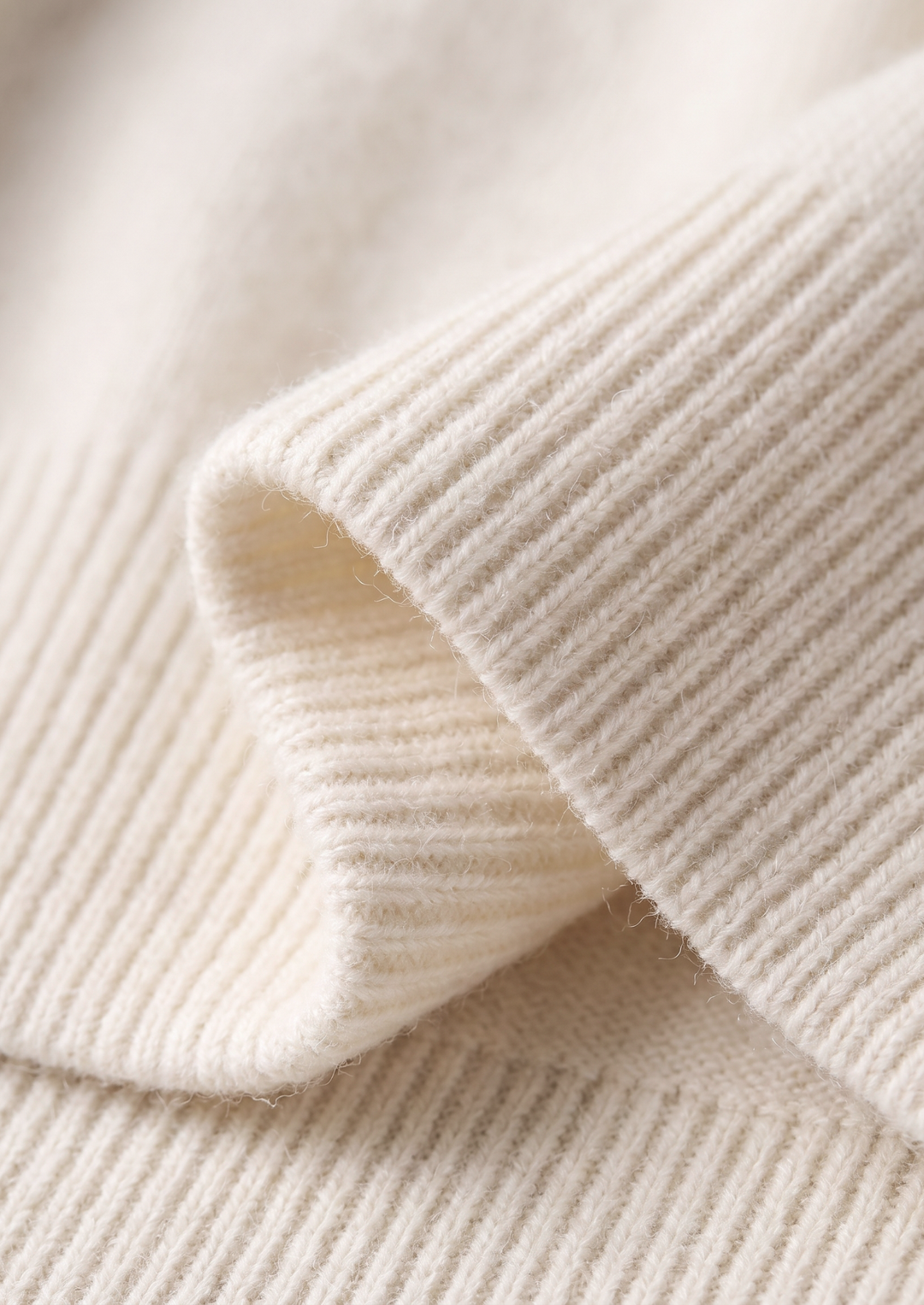 Set Luzzo in Pura Lana Merino Extra-Fine Bianco Crema