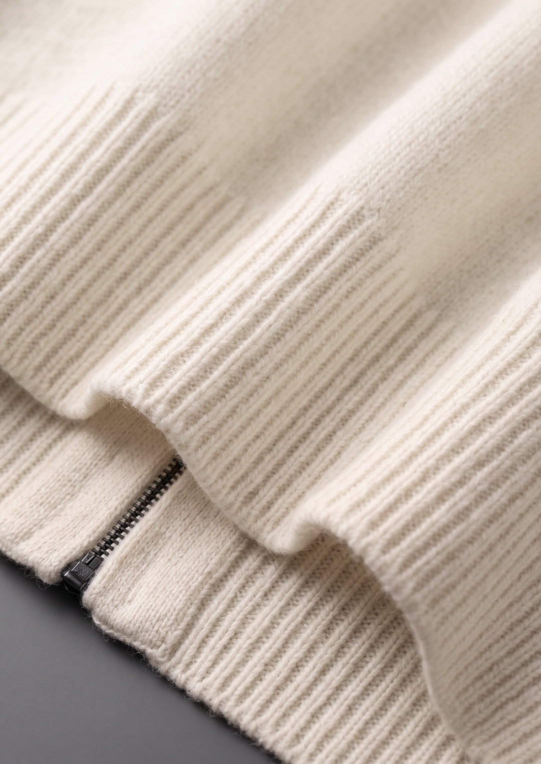 Set Luzzo in Pura Lana Merino Extra-Fine Bianco Crema
