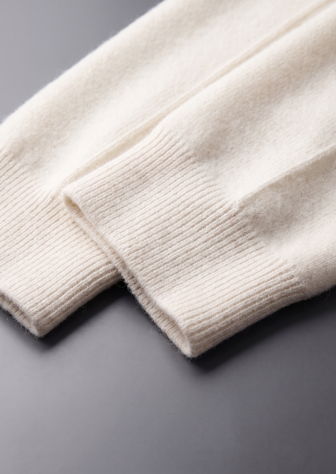 Set Luzzo in Pura Lana Merino Extra-Fine Bianco Crema