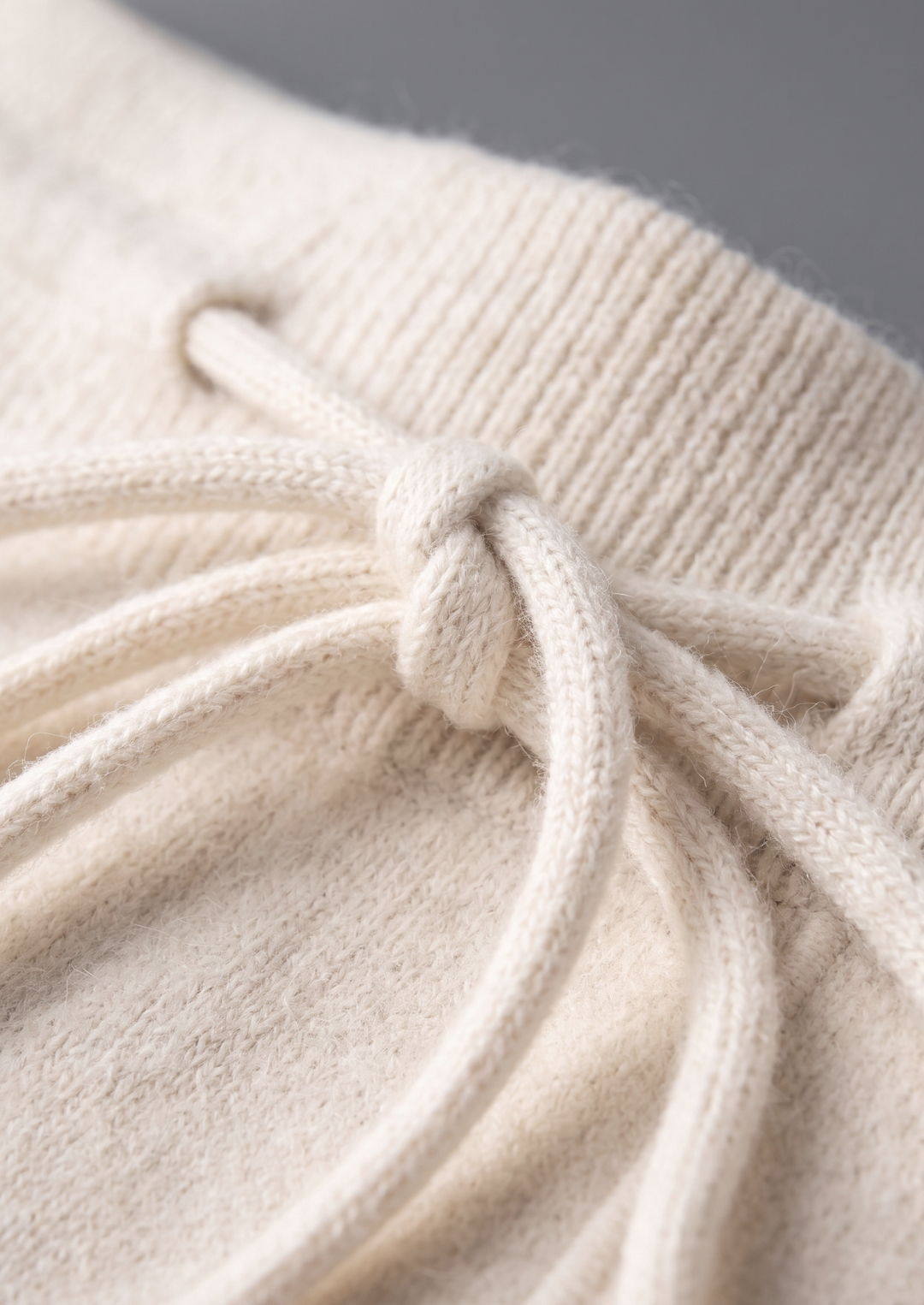 Set Luzzo in Pura Lana Merino Extra-Fine Bianco Crema