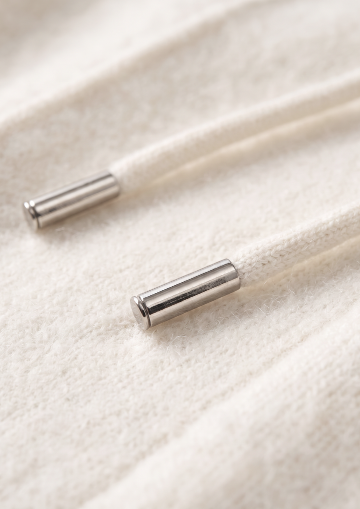 Set Luzzo in Pura Lana Merino Extra-Fine Bianco Crema