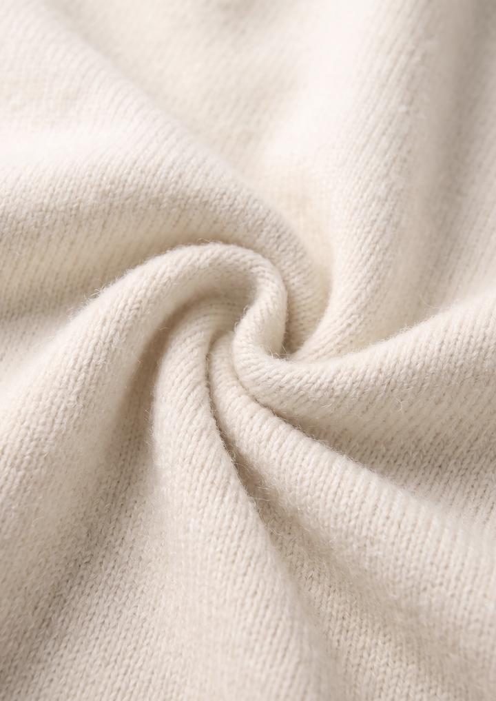 Set Luzzo in Pura Lana Merino Extra-Fine Bianco Crema