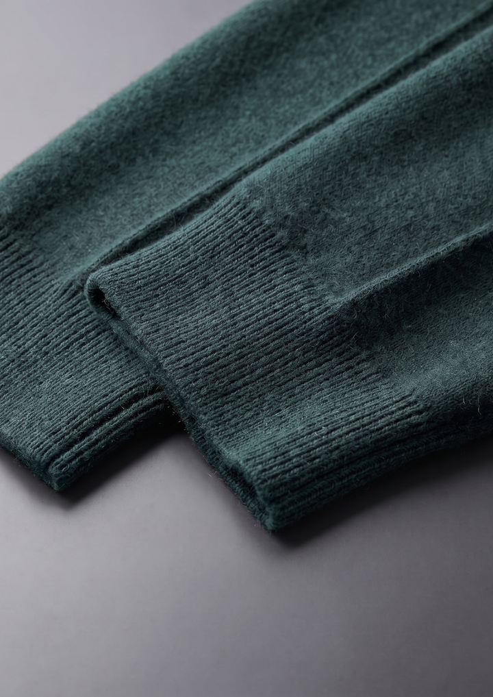Set Luzzo in pura lana merino extra-fine verde mare