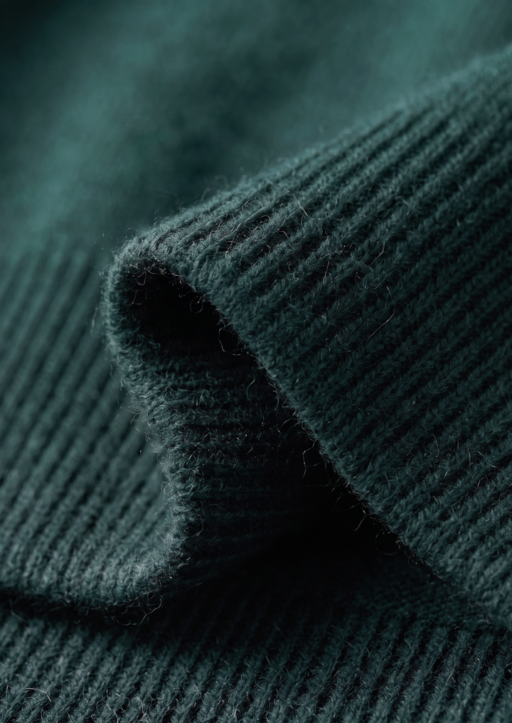 Set Luzzo in pura lana merino extra-fine verde mare