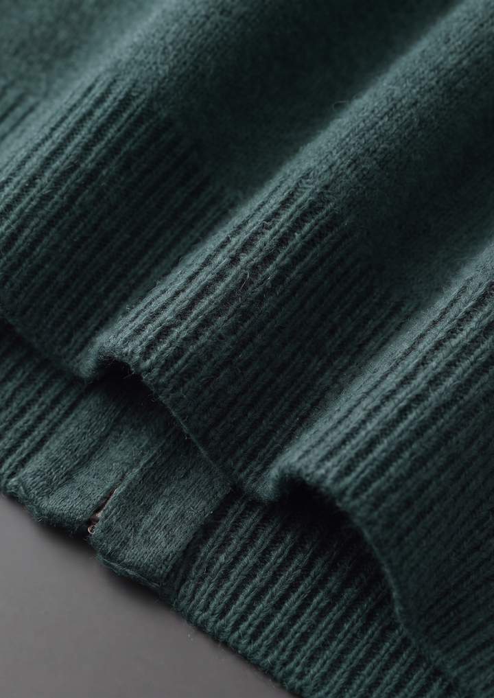 Set Luzzo in pura lana merino extra-fine verde mare