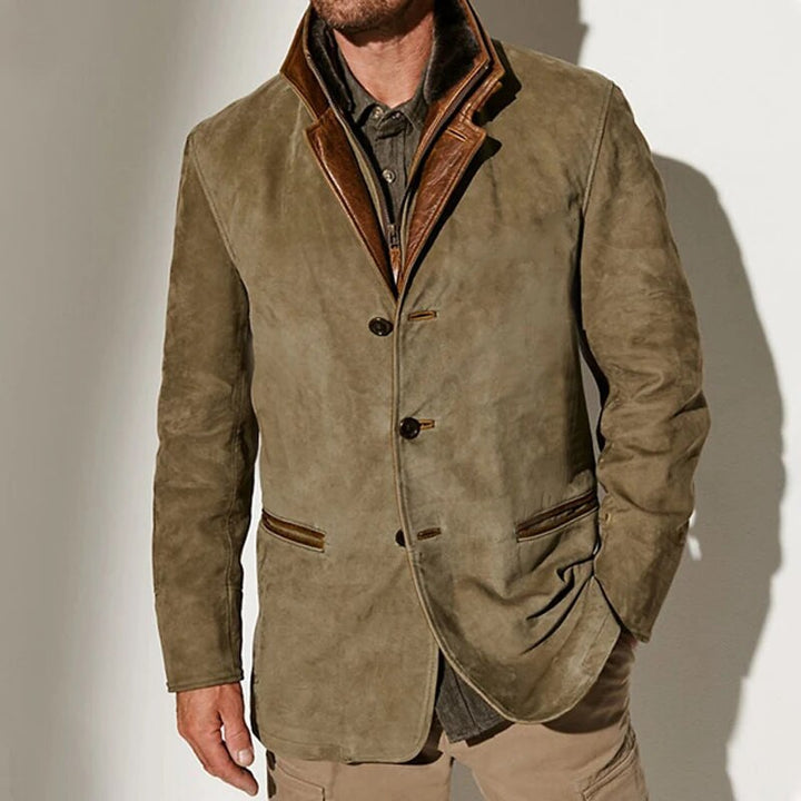 Giacca Vintage Elegante Uomo Bruno – foto 2