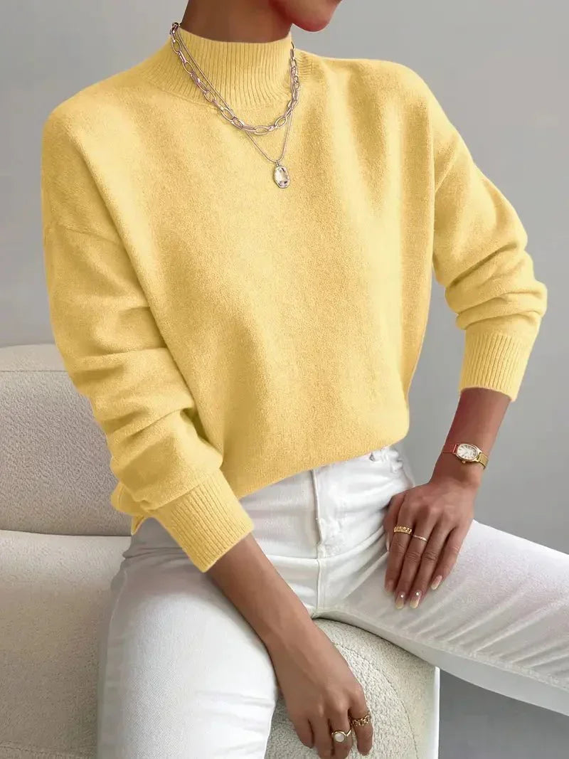 Maglione Collo Alto Morbido Christine – foto 3