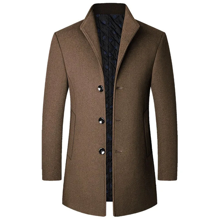 Kacob | Men's Tailored Winter Coat – Classic Smart Overcoat