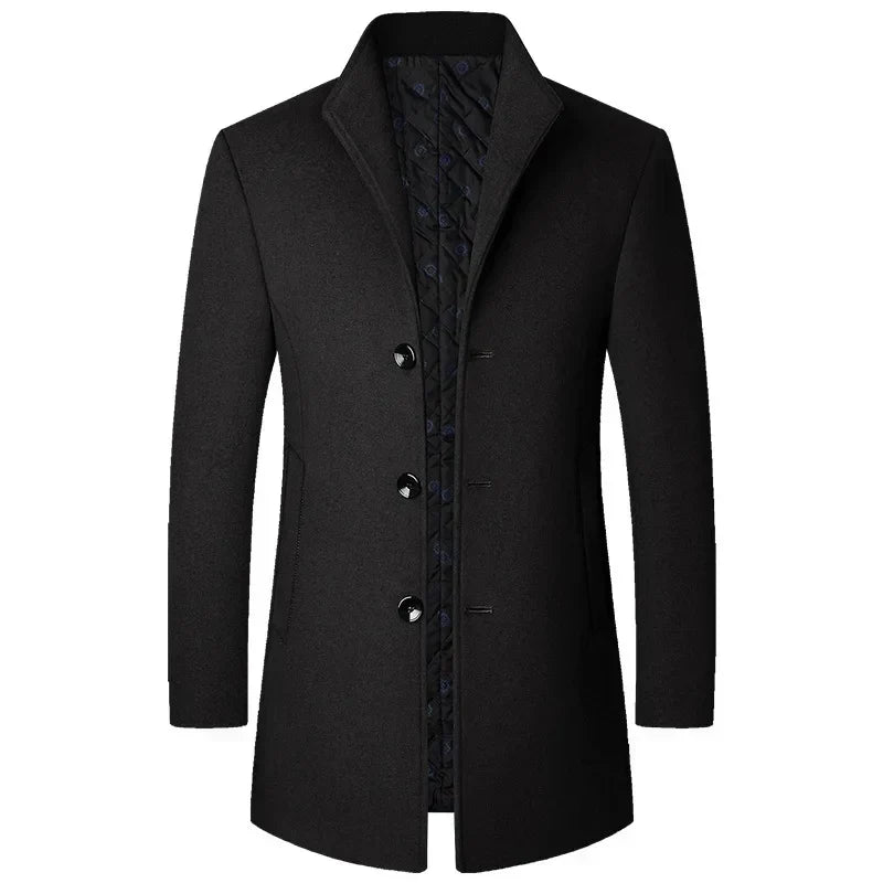 Kacob | Men's Tailored Winter Coat – Classic Smart Overcoat