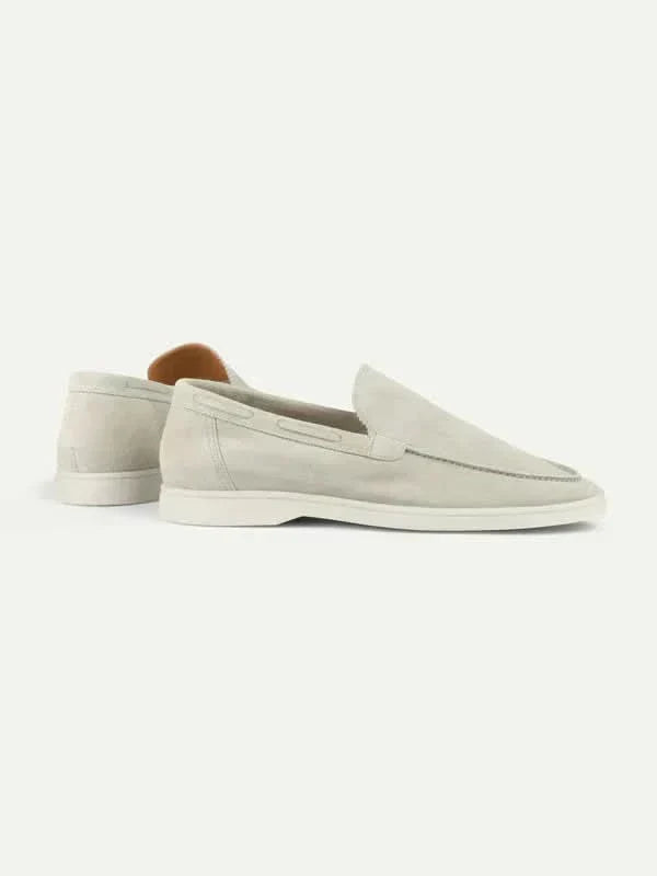 Mocassino Classico in Suede Crema