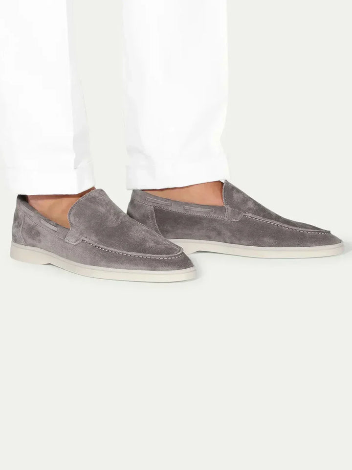 Mocassino Classico in Suede Grigio