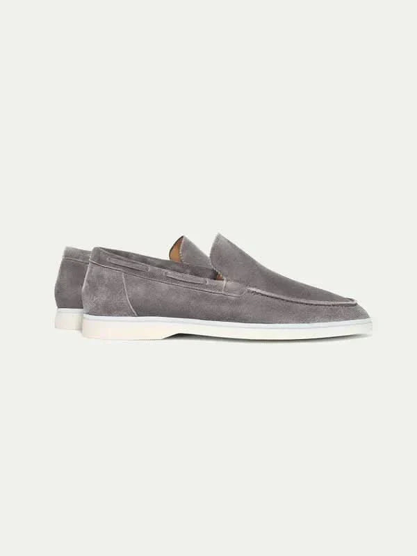 Mocassino Classico in Suede Grigio