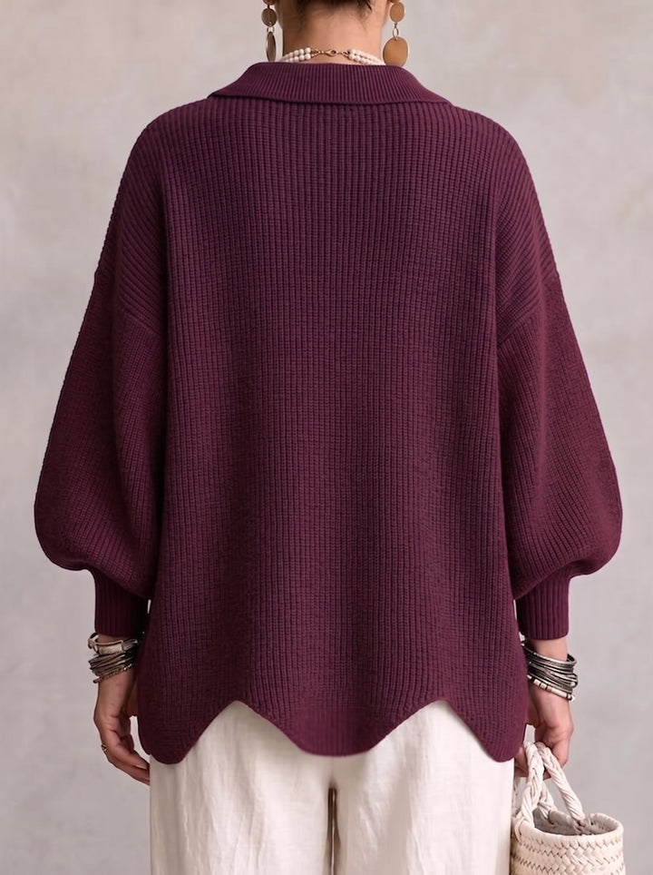 Cardigan Oversize con Bottoni Dorati Ortensia – foto 4