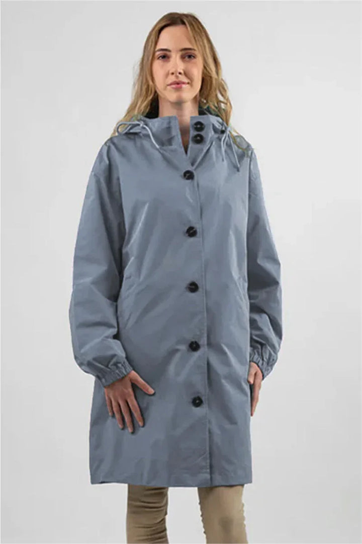 Oversized water-resistant windbreaker