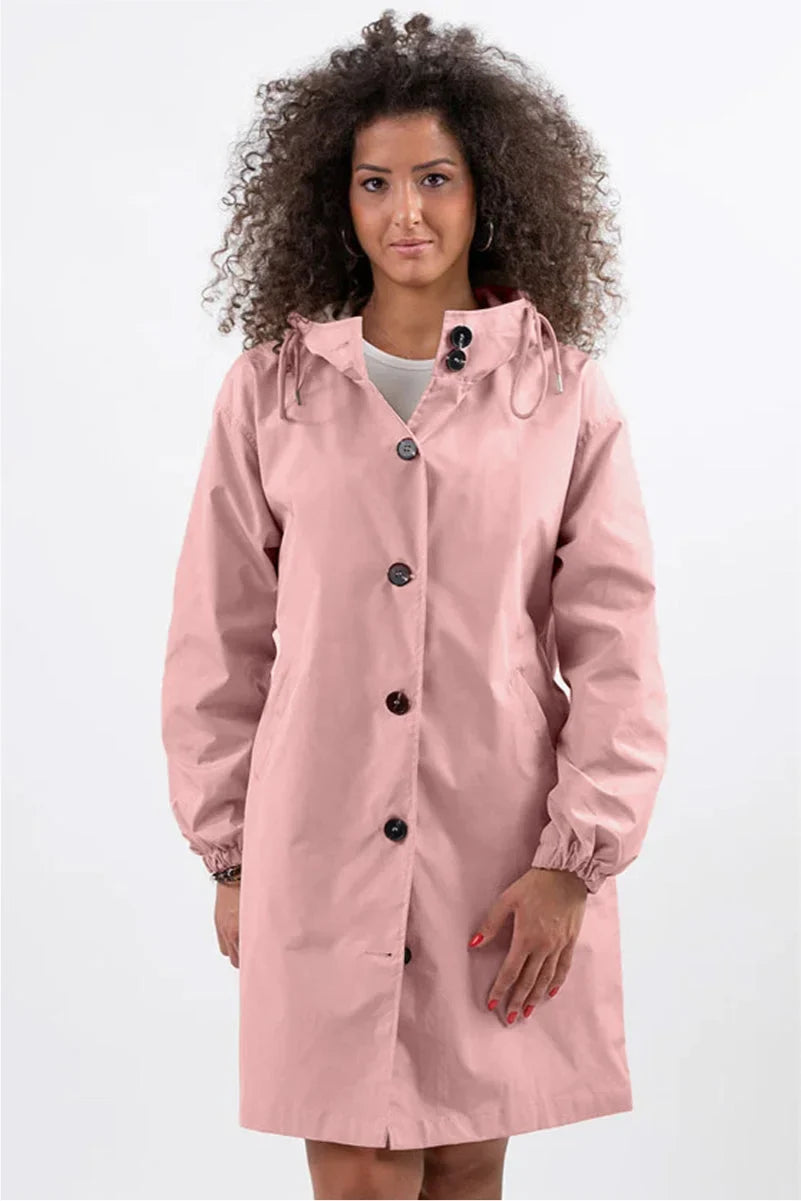 Oversized water-resistant windbreaker