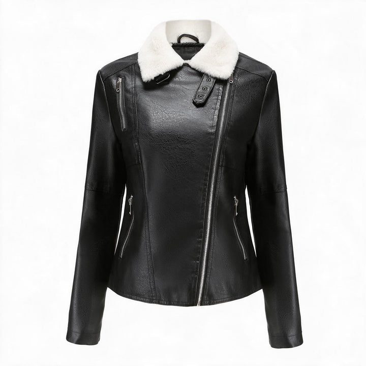 Women's Genuine Leather Jacket - Larkspur