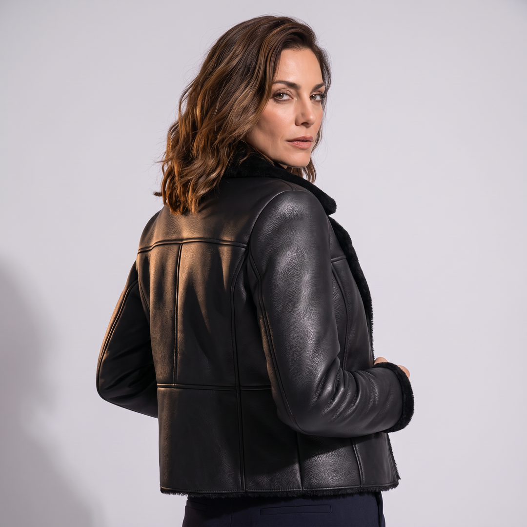 Women's Genuine Leather Jacket - Sabine