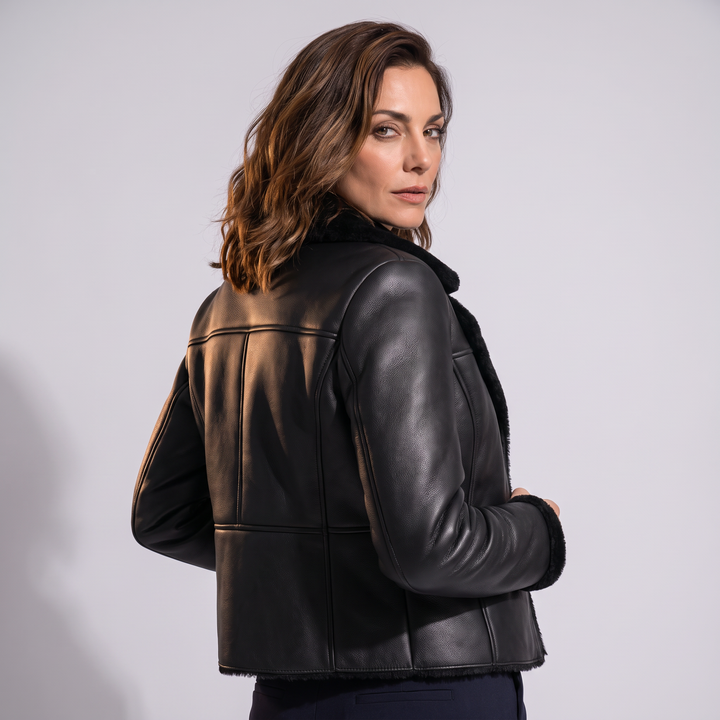 Women's Genuine Leather Jacket - Sabine