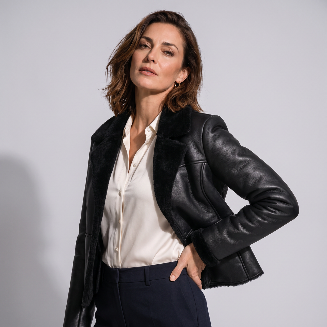 Women's Genuine Leather Jacket - Sabine