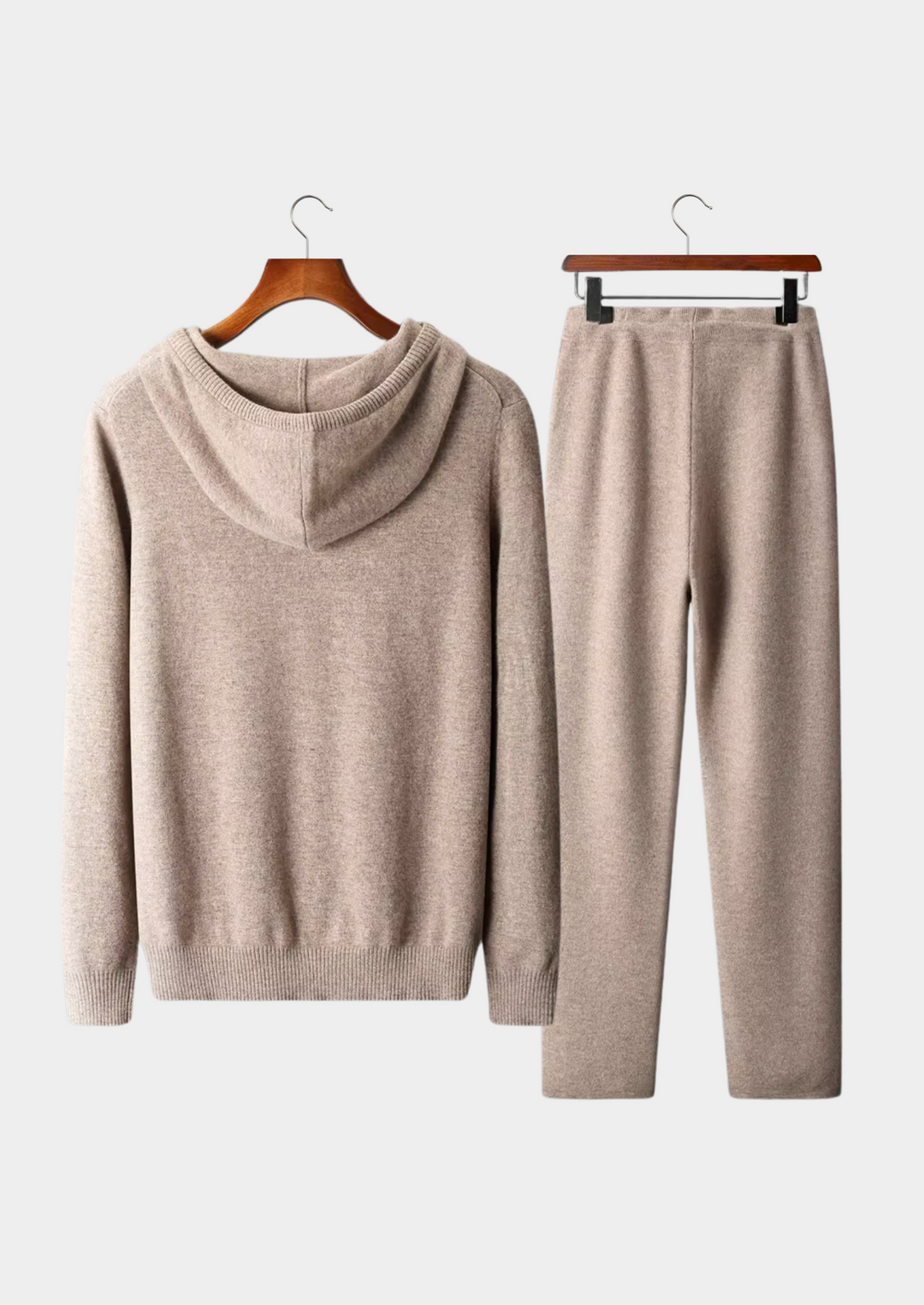 Set Savro in pura lana merino extra fine beige