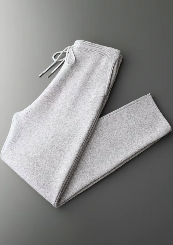 Set Savro in pura lana merino extra fine grigio chiaro